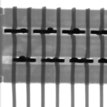 コネクタ内部のピアッシングX線画像｜X線非破壊検査装置導入事例｜松定プレシジョン