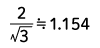 のこぎり波の波形率は1.154