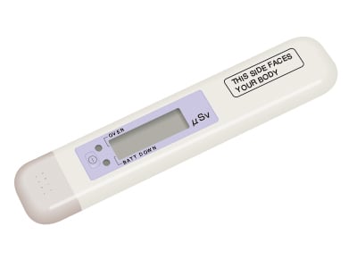 長方形のポケット線量計