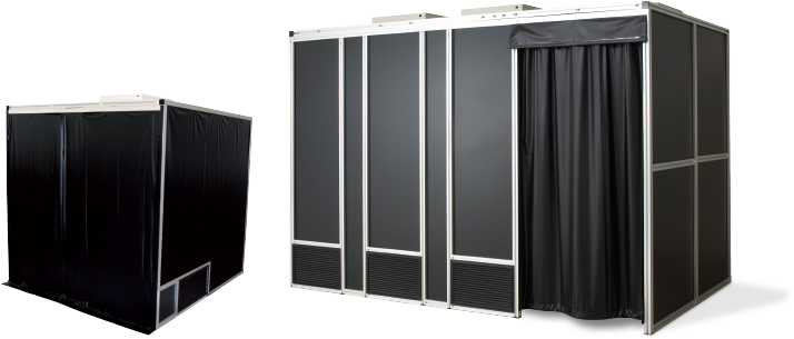 暗室ブースのBLPシリーズ、BLKシリーズ写真