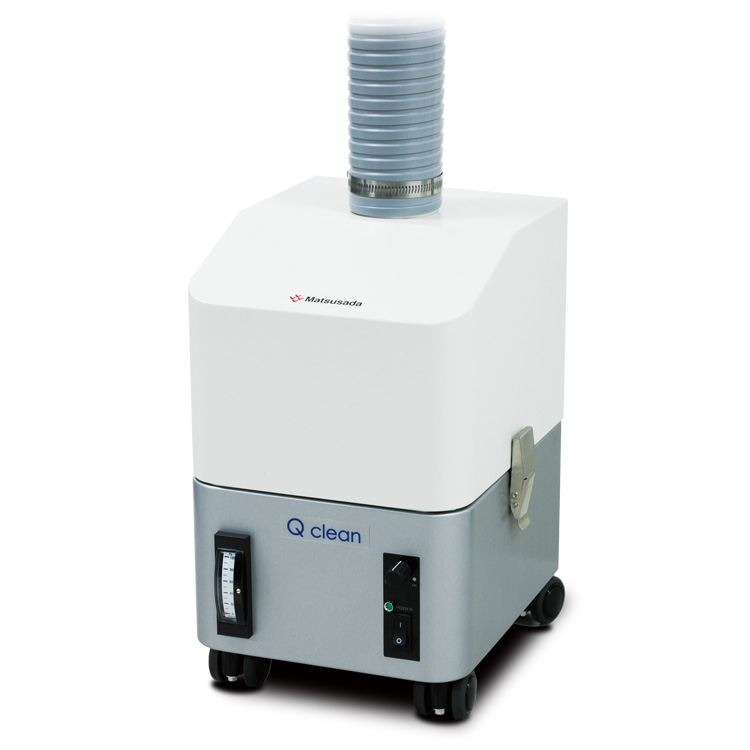 ドラフトチャンバーのサブ機として 有機溶剤・煙向け 小型循環脱臭機